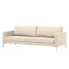 Fredriks Sofa Portobello (3-Sitzer) Echtleder - Echtleder Gad: Creme - Eckig