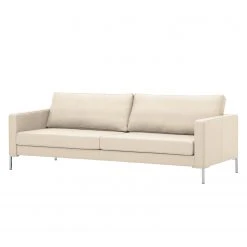 Fredriks Sofa Portobello (3-Sitzer) Echtleder - Echtleder Gad: Creme - Eckig
