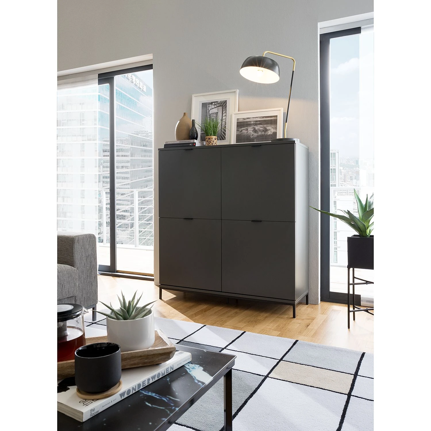 Studio Copenhagen Hochkommode Harma - Dunkelgrau 3 Studio Copenhagen Hochkommode Harma - Dunkelgrau – Bild 3