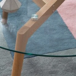 Mørteens Couchtisch Forsby - Glas / Eiche massiv -Wohnzimmermöbel boutique en ligne 1000008509 210323 15100300009 DETAILS P000000001000008509