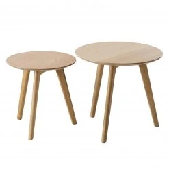 Mørteens Beistelltisch-Set Nilla III (2-teilig) - Eiche teilmassiv