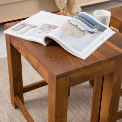 Ars Natura Beistelltisch Ohio (3er-Set) - Sheesham massiv -Wohnzimmermöbel boutique en ligne 1000008721 210518 15225400007 DETAILS P000000001000008721