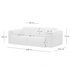 Studio Copenhagen 2-Sitzer Sofa HUDSON - Echtleder Neka: Cognac -Wohnzimmermöbel boutique en ligne 1000009126 220909 500 SKETCH DETAILS P000000001000009126 sketch