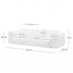 Studio Copenhagen 3-Sitzer Sofa HUDSON - Webstoff Saia: Beige 33 Studio Copenhagen 3-Sitzer Sofa HUDSON - Webstoff Saia: Beige -Wohnzimmermöbel boutique en ligne 1000009278 220909 500 SKETCH DETAILS P000000001000009278 sketch 1