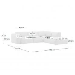 Studio Copenhagen Ecksofa HUDSON 3-Sitzer mit Recamiere - Echtleder Neka: Cognac - Longchair davorstehend rechts -Wohnzimmermöbel boutique en ligne 1000009885 220909 500 SKETCH DETAILS P000000001000009885 sketch