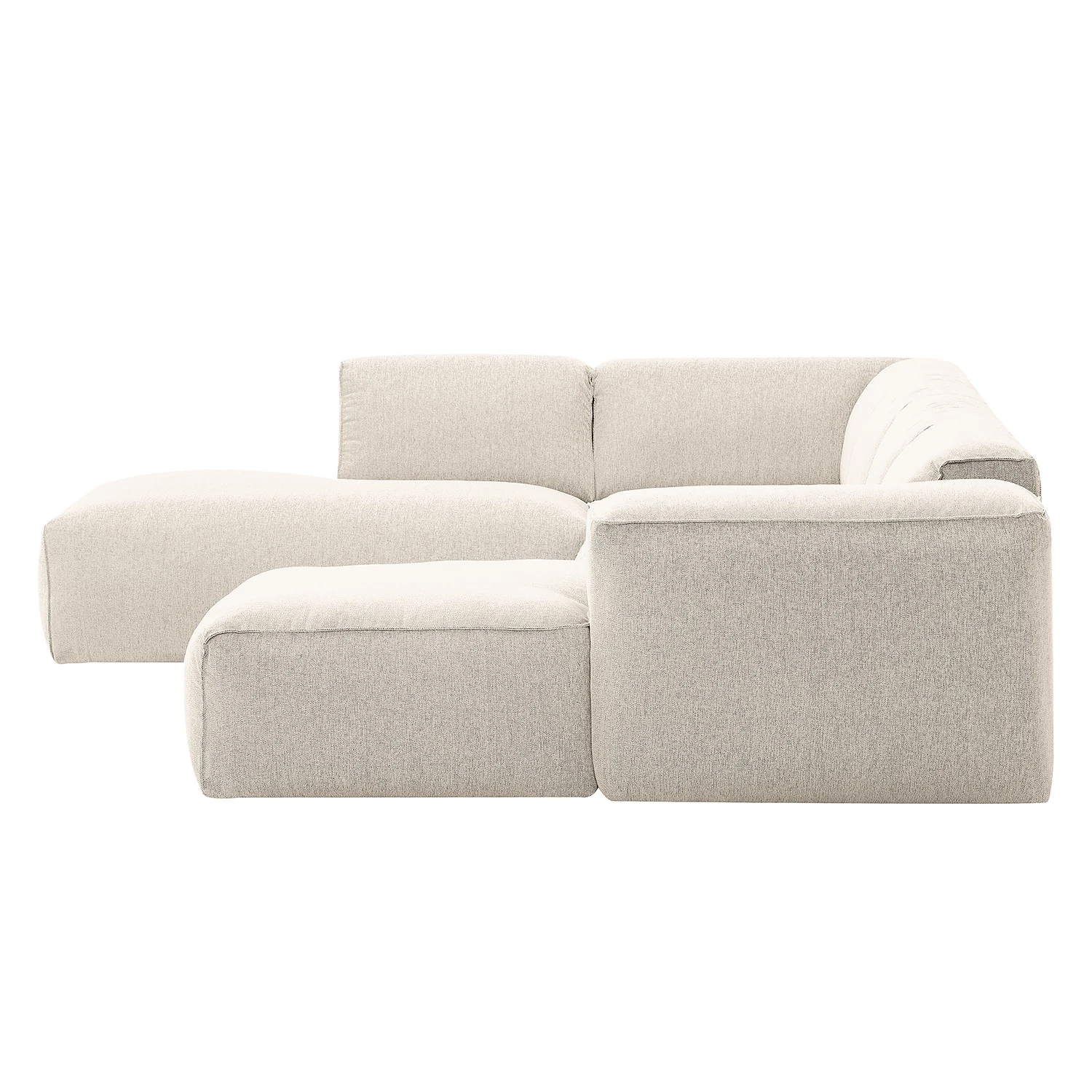 Studio Copenhagen Wohnlandschaft HUDSON - Webstoff Saia: Beige - Longchair davorstehend rechts / Ottomane links 3 Studio Copenhagen Wohnlandschaft HUDSON - Webstoff Saia: Beige - Longchair davorstehend rechts / Ottomane links – Bild 3