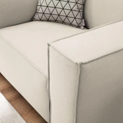 Sessel Kinx Webstoff - Webstoff Osta: Altweiß -Wohnzimmermöbel boutique en ligne 1000011627 220613 030 DETAILS P000000001000011627