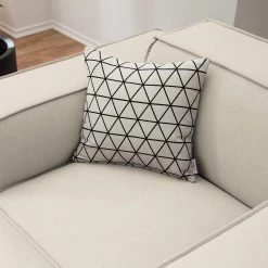 Sessel Kinx Webstoff - Webstoff Osta: Altweiß -Wohnzimmermöbel boutique en ligne 1000011627 220613 040 DETAILS P000000001000011627