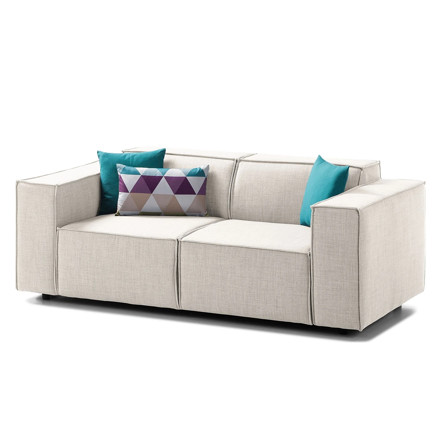 Sofa Kinx (2-Sitzer) Webstoff - Webstoff Milan: Altweiß - Keine Funktion 1 Sofa Kinx (2-Sitzer) Webstoff - Webstoff Milan: Altweiß - Keine Funktion