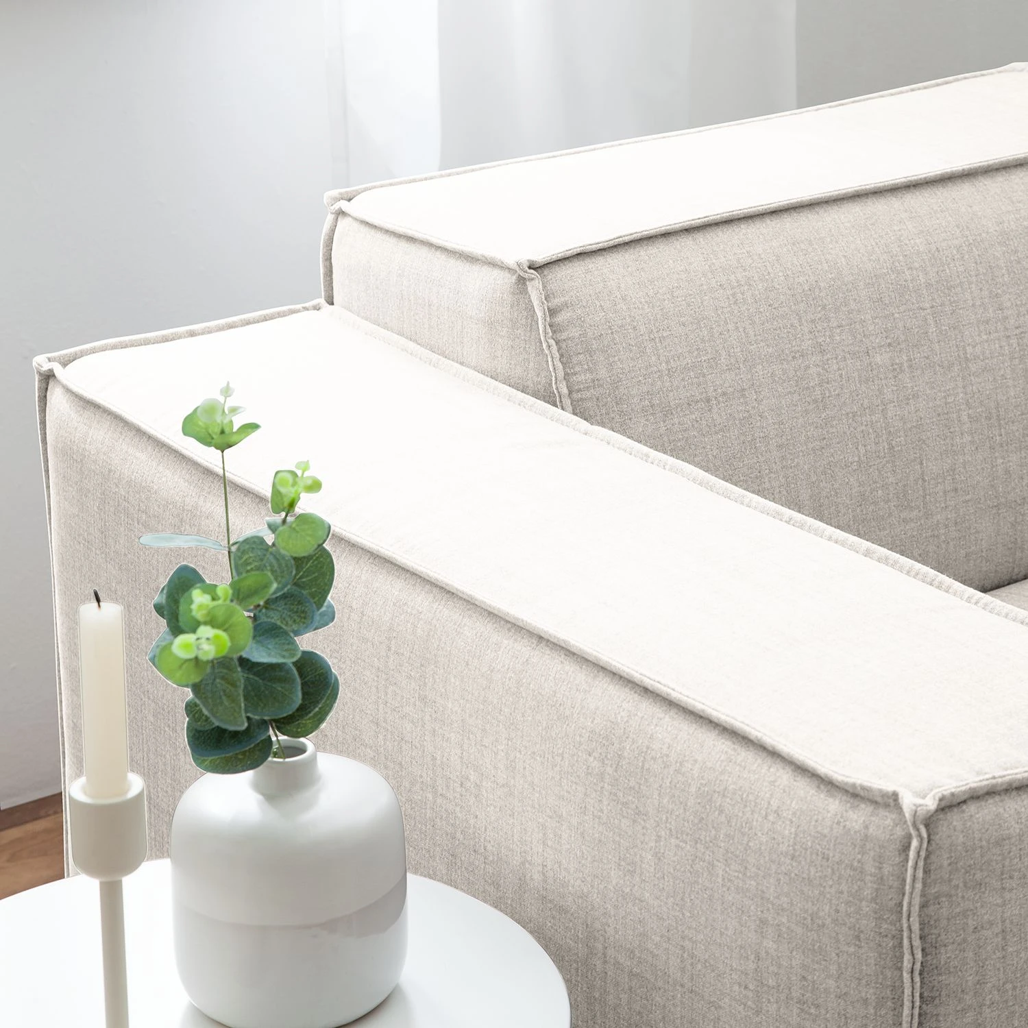 Sofa Kinx (2-Sitzer) Webstoff - Webstoff Milan: Altweiß - Keine Funktion 9 Sofa Kinx (2-Sitzer) Webstoff - Webstoff Milan: Altweiß - Keine Funktion – Bild 9