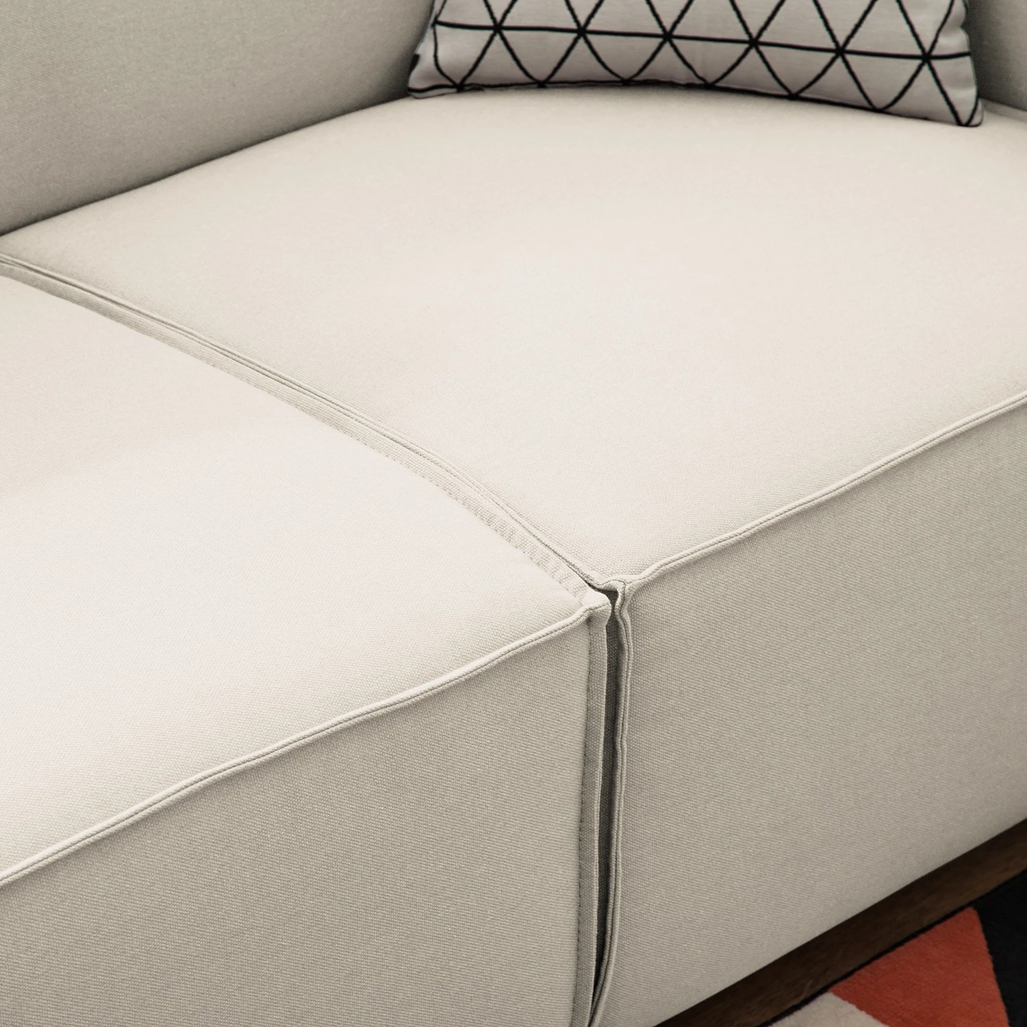 Sofa Kinx (2,5-Sitzer) Webstoff - Webstoff Osta: Altweiß - Keine Funktion 10 Sofa Kinx (2,5-Sitzer) Webstoff - Webstoff Osta: Altweiß - Keine Funktion – Bild 10