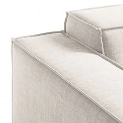 Wohnlandschaft Kinx Webstoff - Webstoff Milan: Altweiß - Longchair davorstehend rechts / Ottomane links -Wohnzimmermöbel boutique en ligne 1000011746 180619 1559211030 GALLERYIMAGES P000000001000011746