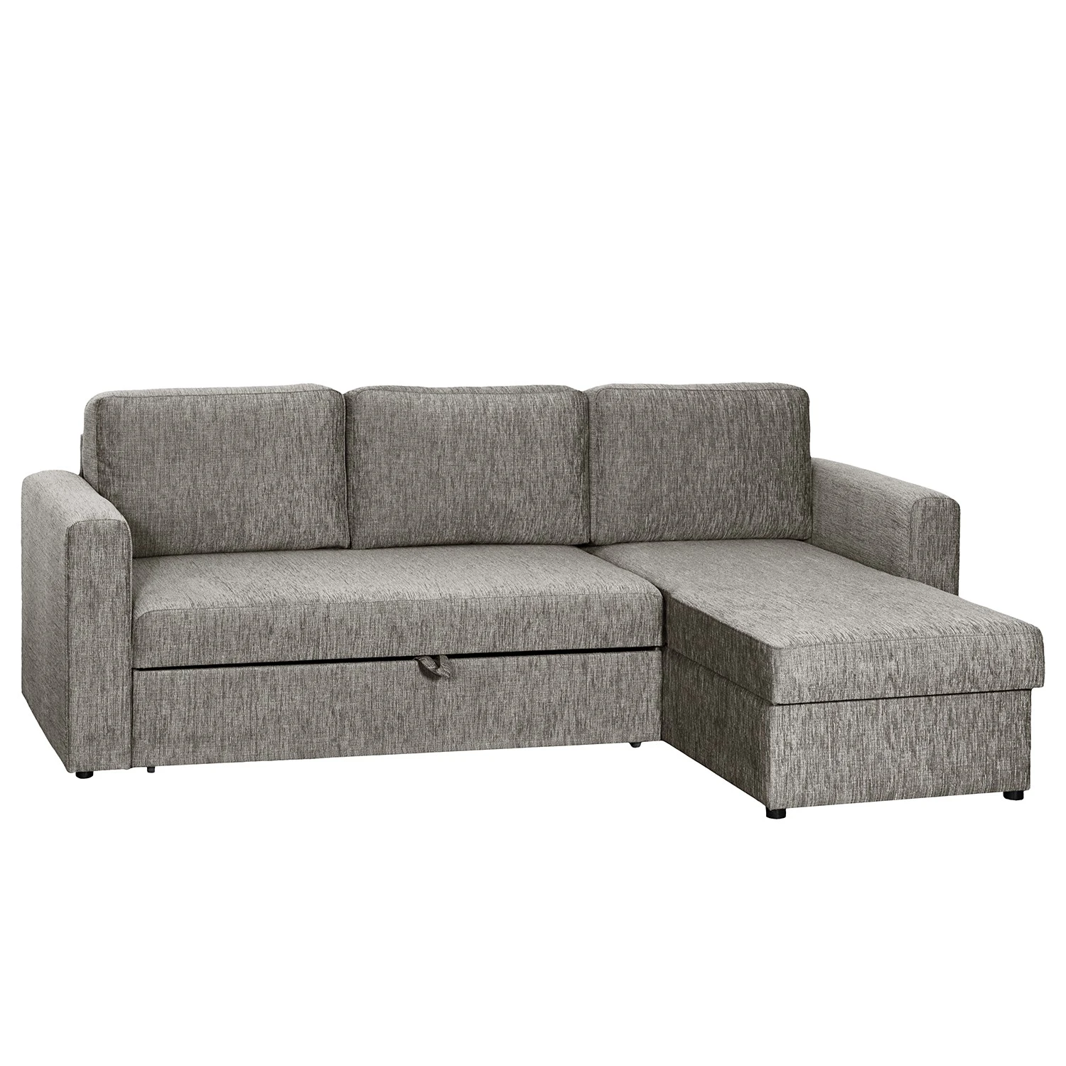 Fredriks Ecksofa Forrest (mit Schlaffunktion) - Stoff Grau - Ottomane links oder rechts montierbar 4 Fredriks Ecksofa Forrest (mit Schlaffunktion) - Stoff Grau - Ottomane links oder rechts montierbar – Bild 4