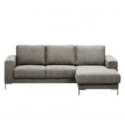 Fredriks Ecksofa Summer - Webstoff Madu: Hellgrau - Longchair davorstehend rechts - Ohne Schlaffunktion -Wohnzimmermöbel boutique en ligne 1000012445 200623 11300200025 DETAILS P000000001000012445