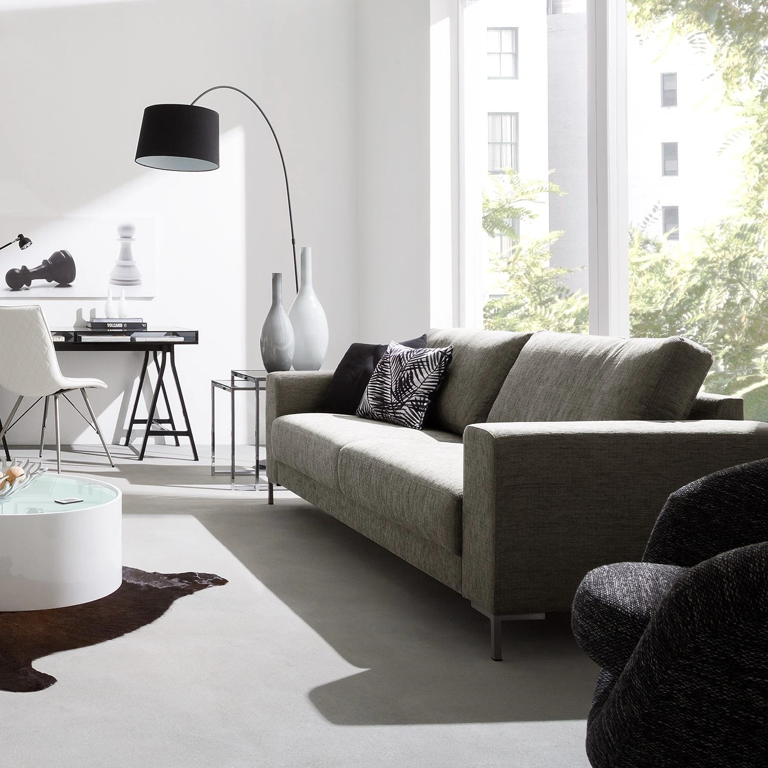 Fredriks Sofa Summer (3-Sitzer) - Webstoff Madu: Hellgrau 4 Fredriks Sofa Summer (3-Sitzer) - Webstoff Madu: Hellgrau – Bild 4