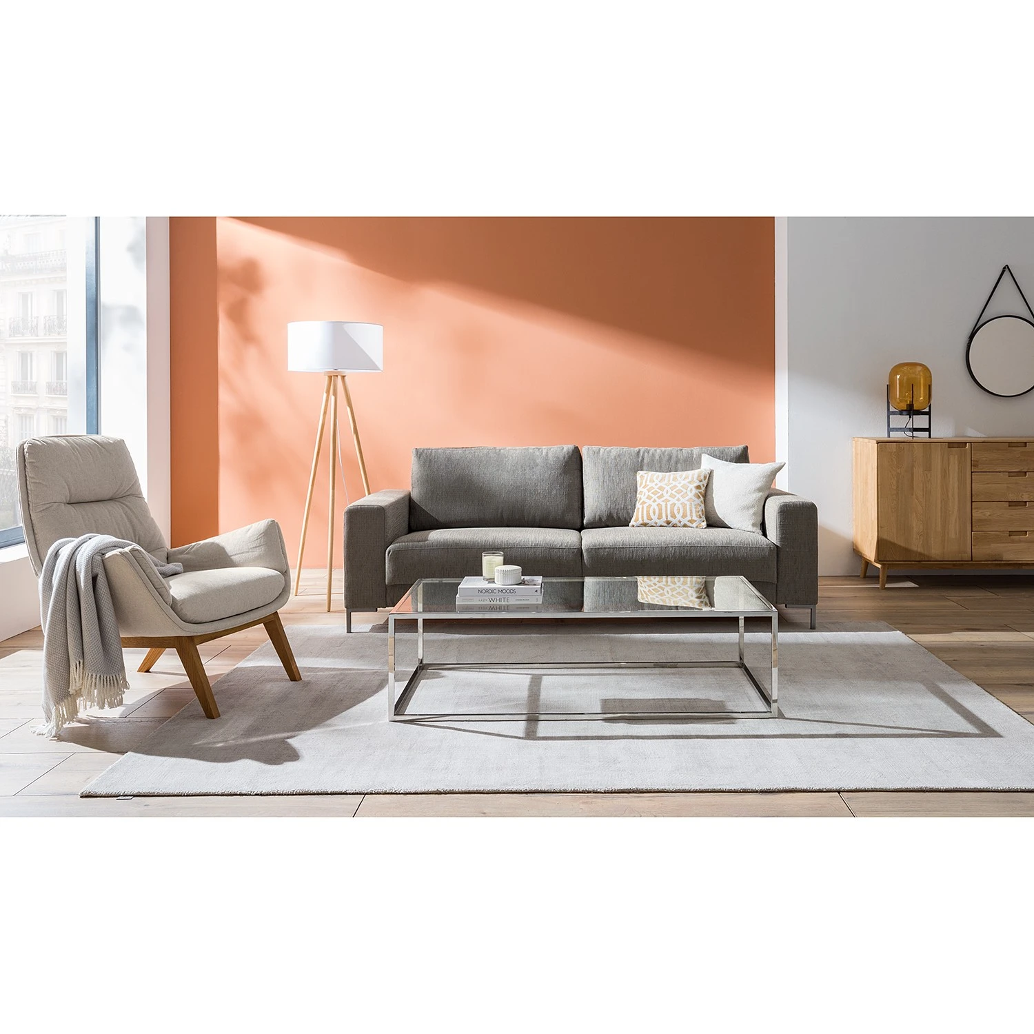 Fredriks Sofa Summer (3-Sitzer) - Webstoff Madu: Hellgrau 5 Fredriks Sofa Summer (3-Sitzer) - Webstoff Madu: Hellgrau – Bild 5