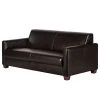 Maison Belfort Sofa Fragola (3-Sitzer) - Echtleder Dunkelbraun