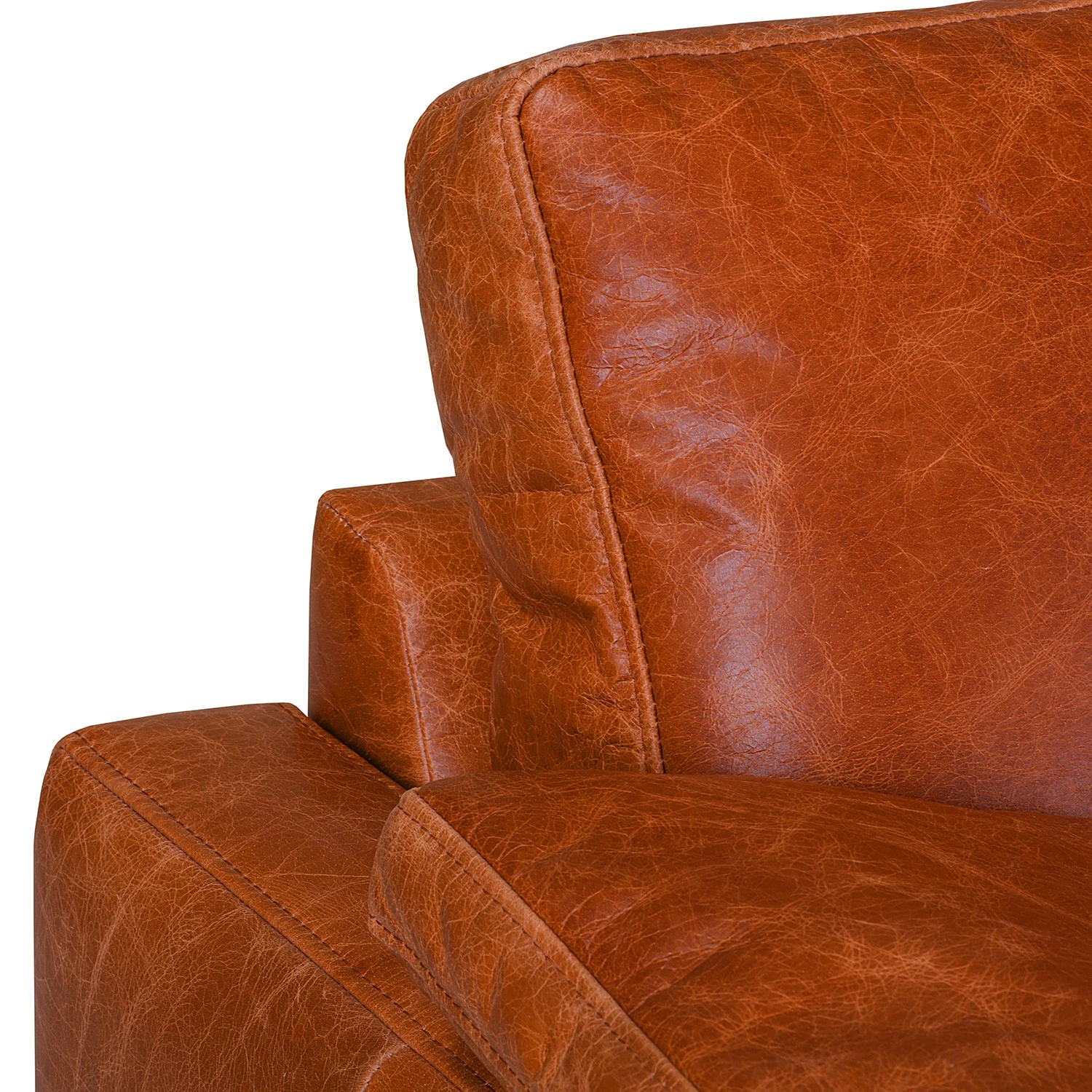 Ars manufacti Ecksofa Horley Echtleder - Vintage Cognac - Longchair davorstehend rechts 17 Ars manufacti Ecksofa Horley Echtleder - Vintage Cognac - Longchair davorstehend rechts – Bild 17