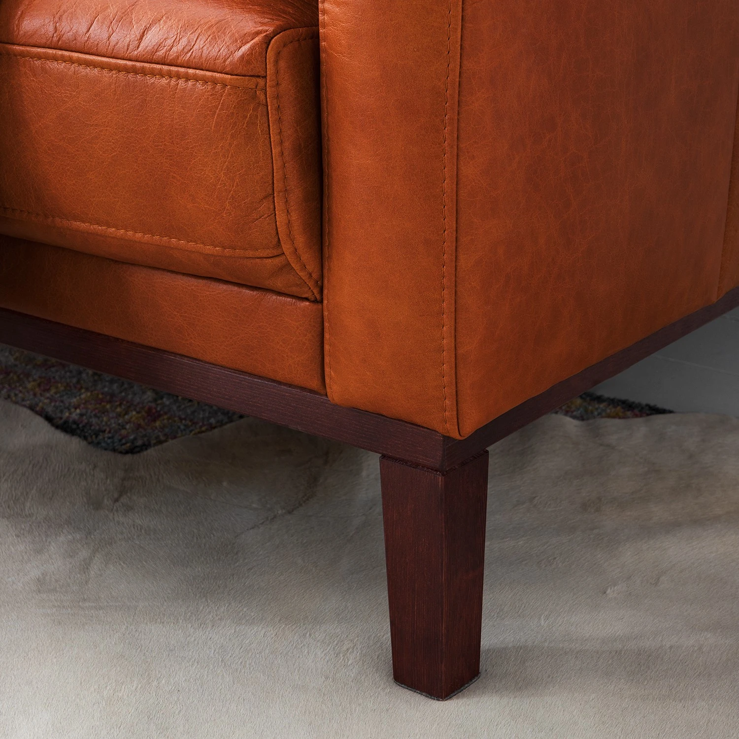 Ars manufacti Sofa Horley (3-Sitzer) Echtleder - Vintage Cognac 11 Ars manufacti Sofa Horley (3-Sitzer) Echtleder - Vintage Cognac – Bild 11