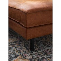 Ars manufacti Ecksofa FORT DODGE - Antiklederlook - Microfaser Yaka: Cognac - Longchair davorstehend rechts - Ohne Schlaffunktion -Wohnzimmermöbel boutique en ligne 1000015488 201127 16484700127 DETAILS P000000001000015488