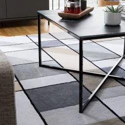 Fredriks Couchtisch Katori II - Glas / Metall - Marmor Schwarz Dekor / Schwarz -Wohnzimmermöbel boutique en ligne 1000015760 181026 16371511 MOOD GALLERYIMAGES P000000001000015760 mood