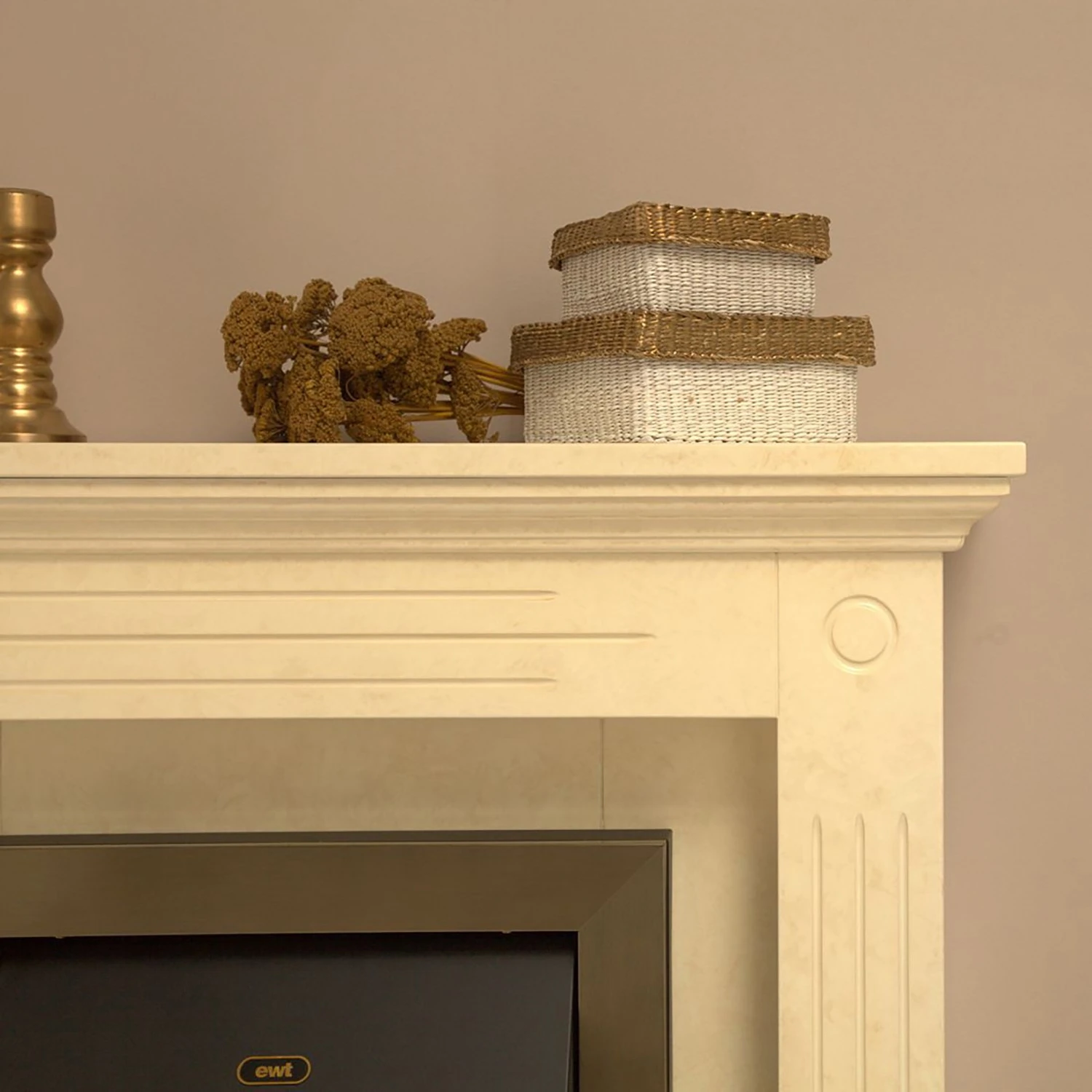 Montreux Elektrokamin Washington - Creme/Beige marmoriert 6 Montreux Elektrokamin Washington - Creme/Beige marmoriert – Bild 6