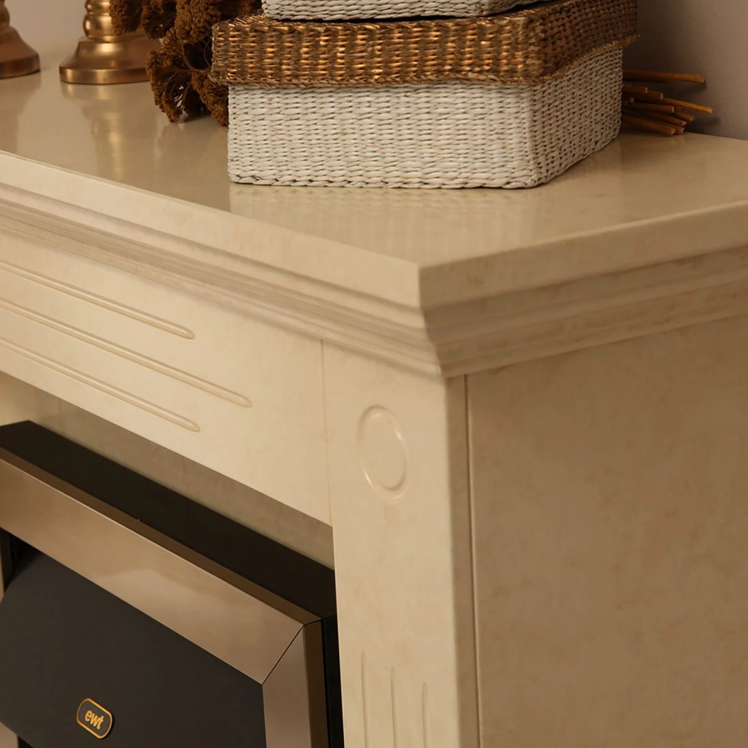 Montreux Elektrokamin Washington - Creme/Beige marmoriert 7 Montreux Elektrokamin Washington - Creme/Beige marmoriert – Bild 7