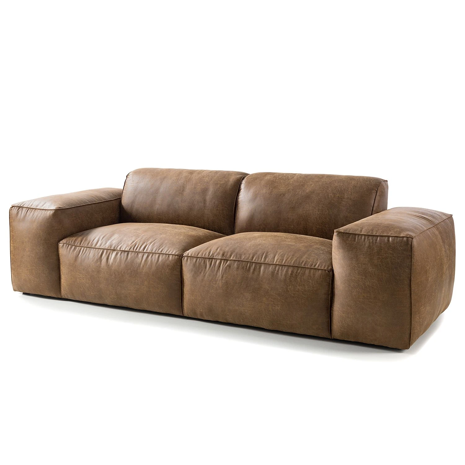 Ars manufacti Bigsofa Manchester Antiklederlook - Camel 1 Ars manufacti Bigsofa Manchester Antiklederlook - Camel