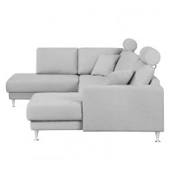 Fredriks Wohnlandschaft Arietta I Webstoff - Platingrau - Longchair davorstehend rechts / Ottomane links -Wohnzimmermöbel boutique en ligne 1000021419 180629 09084228 GALLERYIMAGES P000000001000021419