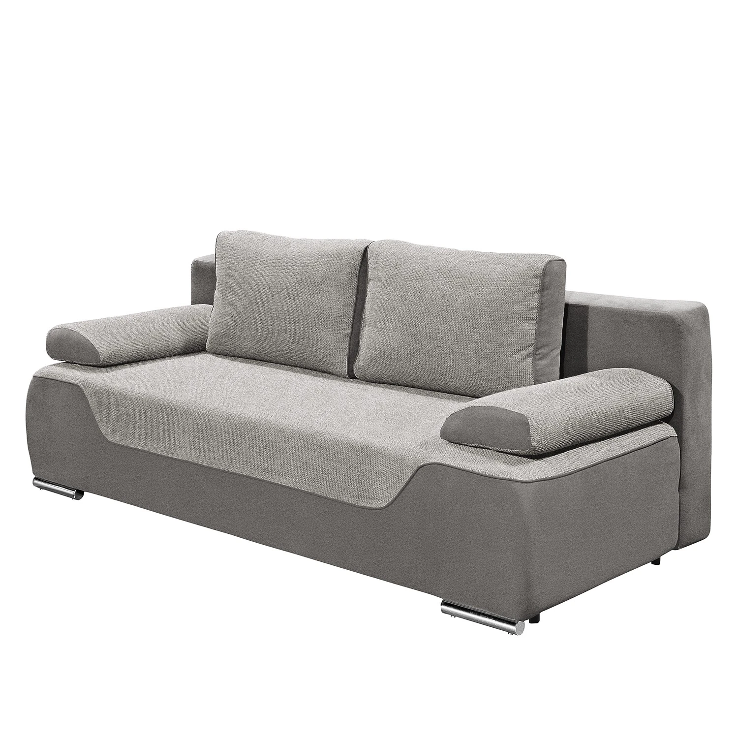 Fredriks Dauerschlafsofa Trepang - Strukturstoff / Flachgewebe - Grau / Hellgrau 1 Fredriks Dauerschlafsofa Trepang - Strukturstoff / Flachgewebe - Grau / Hellgrau