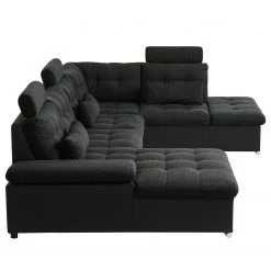 Fredriks Wohnlandschaft Puntiro I - Kunstleder Lilo / Strukturstoff Satur: Schwarz / Anthrazit - Longchair davorstehend links / Ottomane rechts 41 Fredriks Wohnlandschaft Puntiro I - Kunstleder Lilo / Strukturstoff Satur: Schwarz / Anthrazit - Longchair davorstehend links / Ottomane rechts -Wohnzimmermöbel boutique en ligne 1000021540 210614 18402100123 DETAILS P000000001000021540