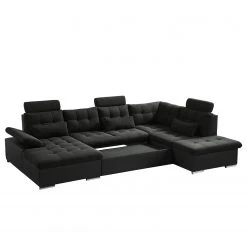 Fredriks Wohnlandschaft Puntiro I - Kunstleder Lilo / Strukturstoff Satur: Schwarz / Anthrazit - Longchair davorstehend links / Ottomane rechts 43 Fredriks Wohnlandschaft Puntiro I - Kunstleder Lilo / Strukturstoff Satur: Schwarz / Anthrazit - Longchair davorstehend links / Ottomane rechts -Wohnzimmermöbel boutique en ligne 1000021540 210614 18402100125 DETAILS P000000001000021540