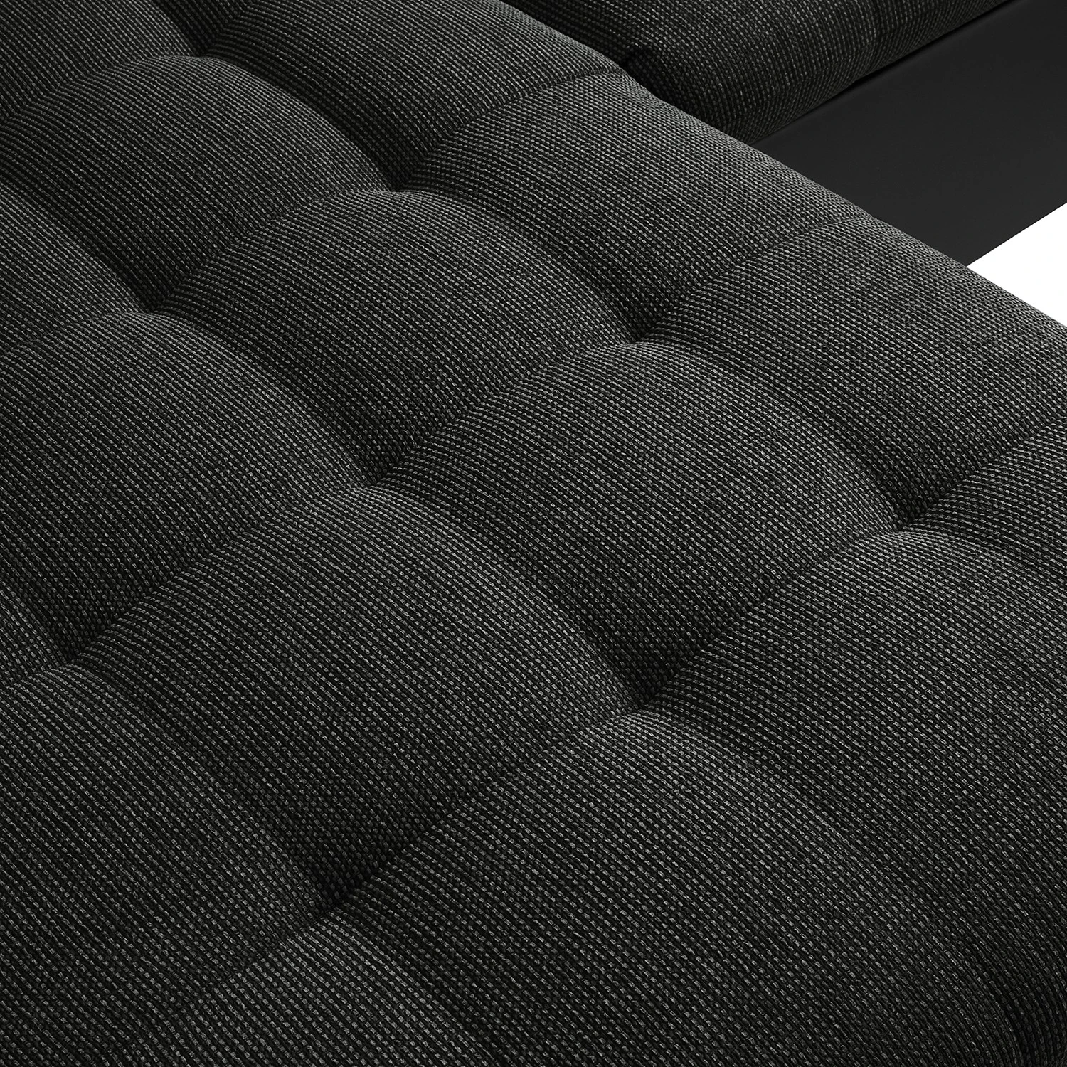 Fredriks Wohnlandschaft Puntiro I - Kunstleder Lilo / Strukturstoff Satur: Schwarz / Anthrazit - Longchair davorstehend links / Ottomane rechts 26 Fredriks Wohnlandschaft Puntiro I - Kunstleder Lilo / Strukturstoff Satur: Schwarz / Anthrazit - Longchair davorstehend links / Ottomane rechts – Bild 26