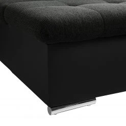 Fredriks Wohnlandschaft Puntiro I - Kunstleder Lilo / Strukturstoff Satur: Schwarz / Anthrazit - Longchair davorstehend links / Ottomane rechts 64 Fredriks Wohnlandschaft Puntiro I - Kunstleder Lilo / Strukturstoff Satur: Schwarz / Anthrazit - Longchair davorstehend links / Ottomane rechts -Wohnzimmermöbel boutique en ligne 1000021540 210614 18402100146 DETAILS P000000001000021540