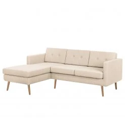 Norrwood Ecksofa Croom - Webstoff Polia: Kaschmir - Longchair davorstehend links - Ohne Hocker