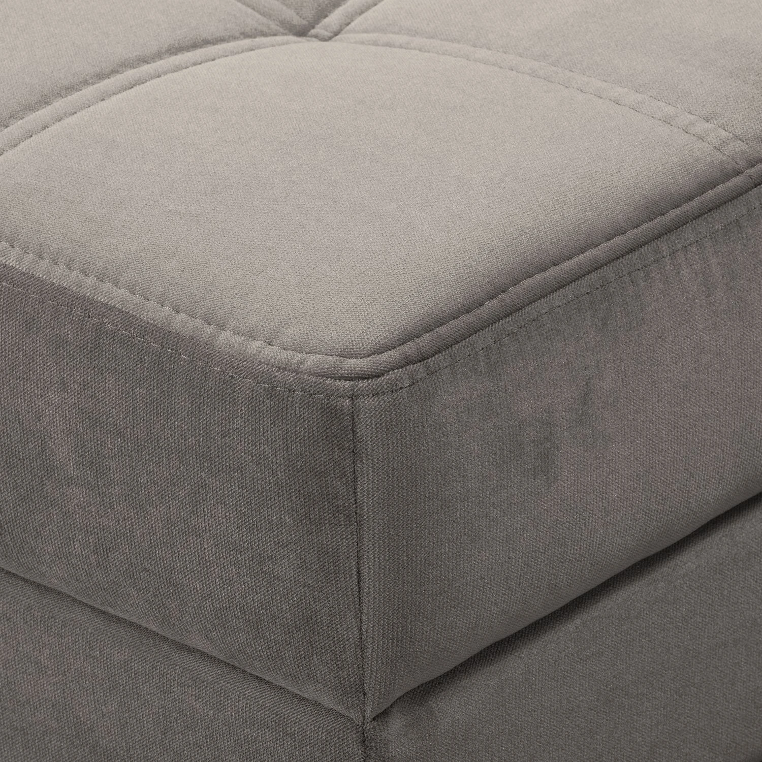 Jack & Alice Polsterhocker Elnora - Grau 5 Jack & Alice Polsterhocker Elnora - Grau – Bild 5