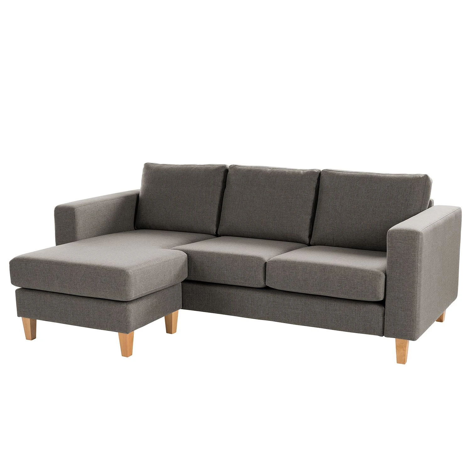 Norrwood Ecksofa MAISON 2-Sitzer mit Longchair - Webstoff Inas: Cubanit - Longchair davorstehend links 1 Norrwood Ecksofa MAISON 2-Sitzer mit Longchair - Webstoff Inas: Cubanit - Longchair davorstehend links
