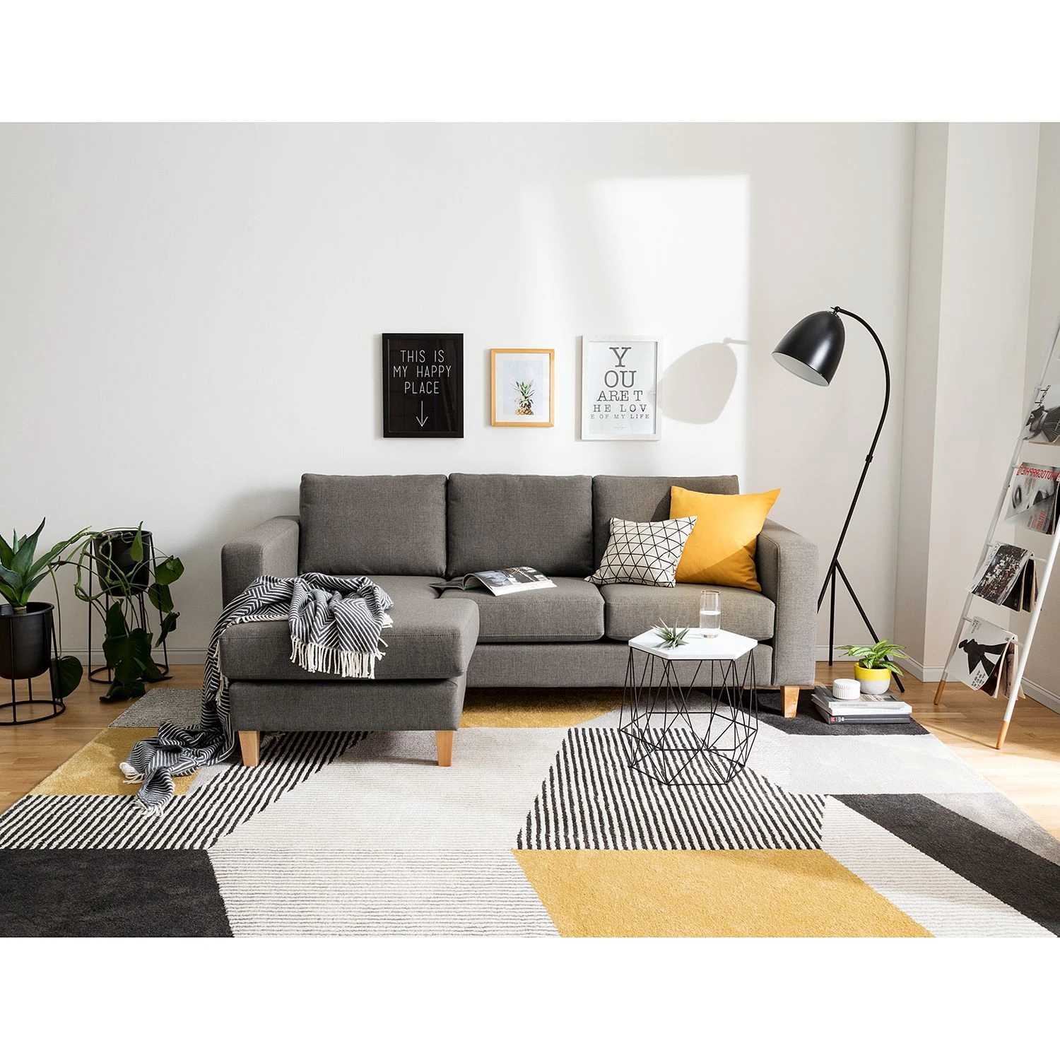 Norrwood Ecksofa MAISON 2-Sitzer mit Longchair - Webstoff Inas: Cubanit - Longchair davorstehend links 3 Norrwood Ecksofa MAISON 2-Sitzer mit Longchair - Webstoff Inas: Cubanit - Longchair davorstehend links – Bild 3