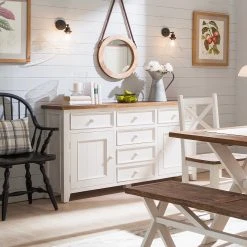 Maison Belfort Sideboard Balignton I - Kiefer massiv - Weiß -Wohnzimmermöbel boutique en ligne 1000027369 211116 12452800052 MOOD DETAILS P000000001000027369 mood