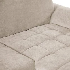 Ars Natura Ecksofa Charlo Microfaser - Cappuccino - Longchair davorstehend rechts - Mit Schlaffunktion -Wohnzimmermöbel boutique en ligne 1000029556 220802 220 DETAILS P000000001000029556