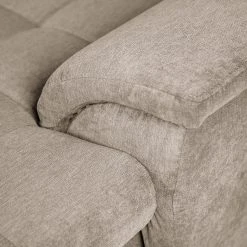 Ars Natura Ecksofa Charlo Microfaser - Cappuccino - Longchair davorstehend rechts - Mit Schlaffunktion -Wohnzimmermöbel boutique en ligne 1000029556 220802 260 DETAILS P000000001000029556