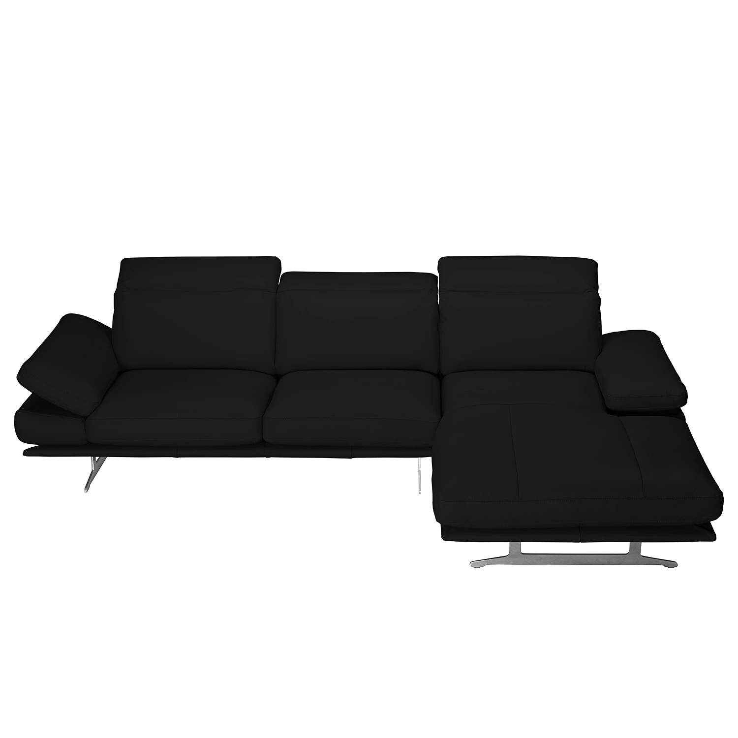 Loftscape Ecksofa Kingman Echtleder - Schwarz - Longchair davorstehend rechts 8 Loftscape Ecksofa Kingman Echtleder - Schwarz - Longchair davorstehend rechts – Bild 8