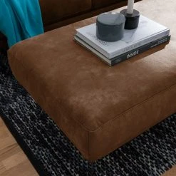 Loftscape Polsterhocker Ryley Kunstleder - Cognac -Wohnzimmermöbel boutique en ligne 1000030820 180628 150415242 GALLERYIMAGES P000000001000030820