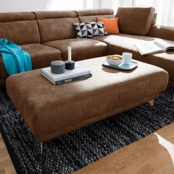 Loftscape Polsterhocker Ryley Kunstleder - Cognac -Wohnzimmermöbel boutique en ligne 1000030820 180628 150415244 GALLERYIMAGES P000000001000030820