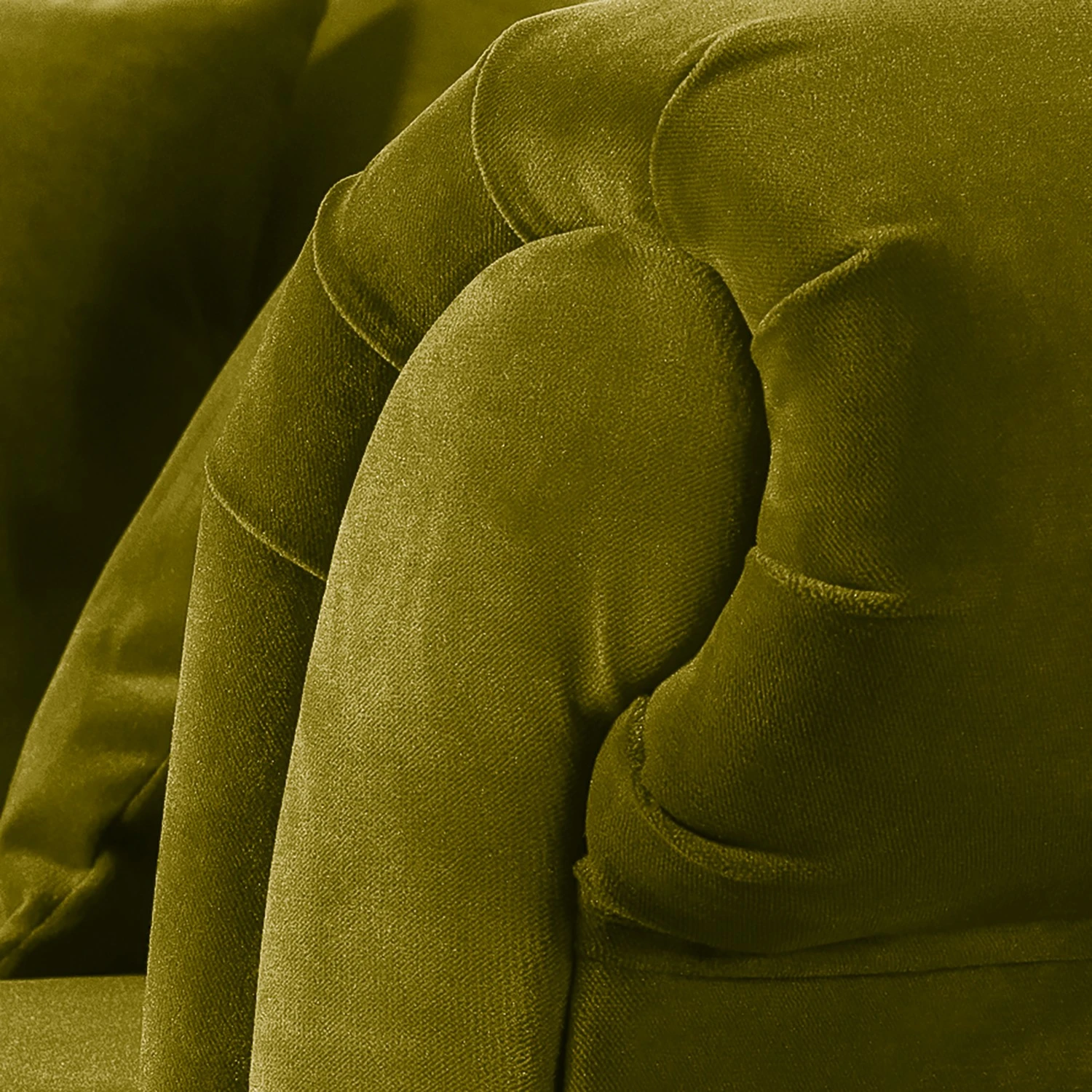 Jack & Alice Sofa York (3-Sitzer) Samt - Stoff Chepi: Olivgrün 11 Jack & Alice Sofa York (3-Sitzer) Samt - Stoff Chepi: Olivgrün – Bild 11