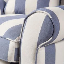 Maison Belfort Sessel Colmar - Blau - Mit Hocker 20 Maison Belfort Sessel Colmar - Blau - Mit Hocker -Wohnzimmermöbel boutique en ligne 1000031052 210809 09443600033 DETAILS P000000001000031052