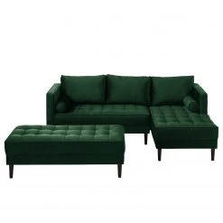 Eva Padberg Collection Ecksofa LAONA - Samt Pauno: Dunkelgrün - Longchair davorstehend rechts - Mit Hocker 24 Eva Padberg Collection Ecksofa LAONA - Samt Pauno: Dunkelgrün - Longchair davorstehend rechts - Mit Hocker -Wohnzimmermöbel boutique en ligne 1000032242 200603 12035100234 DETAILS P000000001000032242