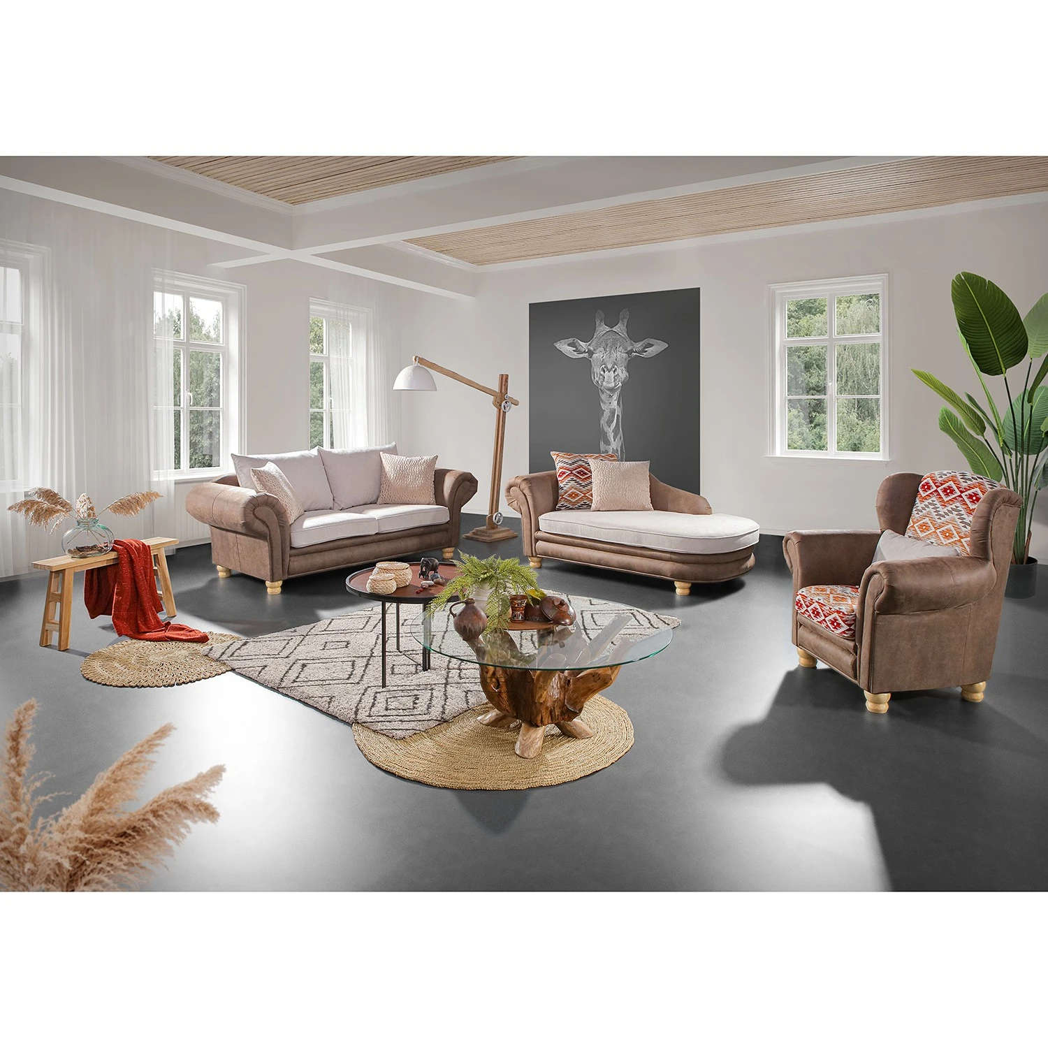 Red Living Couchtisch Nootka - Massivaltholz Teak 2 Red Living Couchtisch Nootka - Massivaltholz Teak – Bild 2