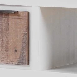 Maison Belfort Couchtisch Doral - Akazie teilmassiv - Braun / Weiß -Wohnzimmermöbel boutique en ligne 1000040153 211006 125043000058 DETAILS P000000001000040153