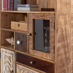 Ars manufacti Regal Curenna I - Mango teilmassiv - Mango / Braun -Wohnzimmermöbel boutique en ligne 1000040374 220127 130020000030 DETAILS P000000001000040374